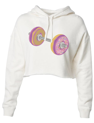 Donut Barbell Crop hoodie